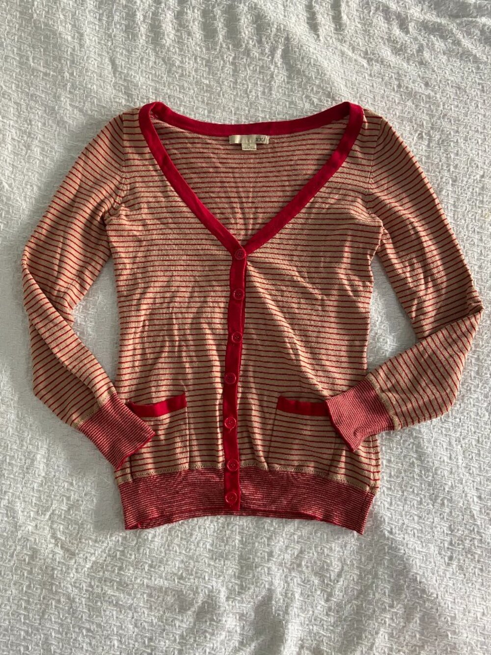 Y2k XXI Forever 21 Striped Cardigan